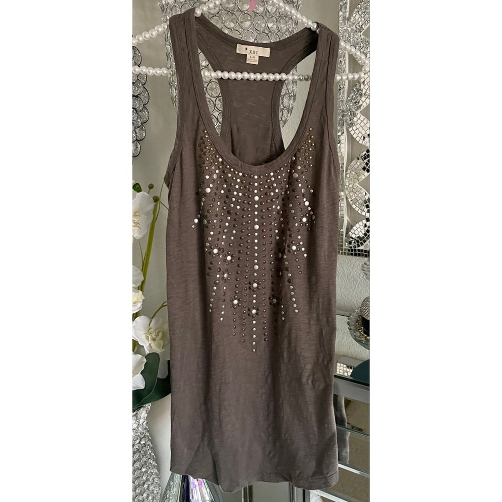 Forever 21 Studded Tank Top L